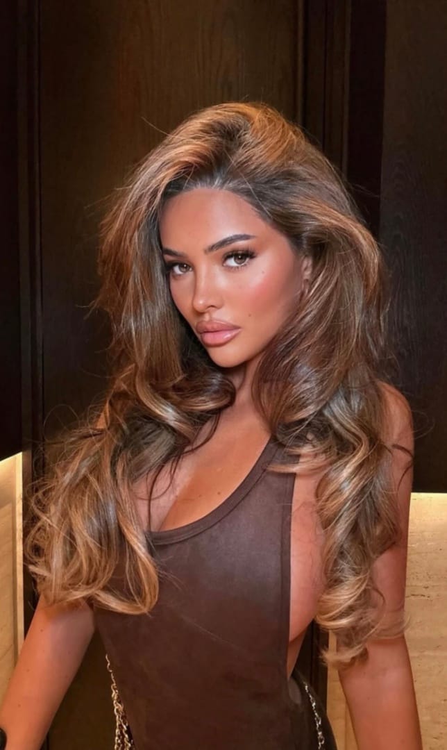 Luxury dimensional brunette hair colour near Mayfair London by Samet Zili