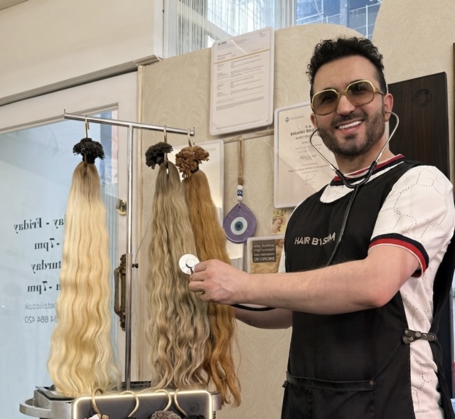 Bespoke professional hair colour by Samet Zili for clients near Harrods London